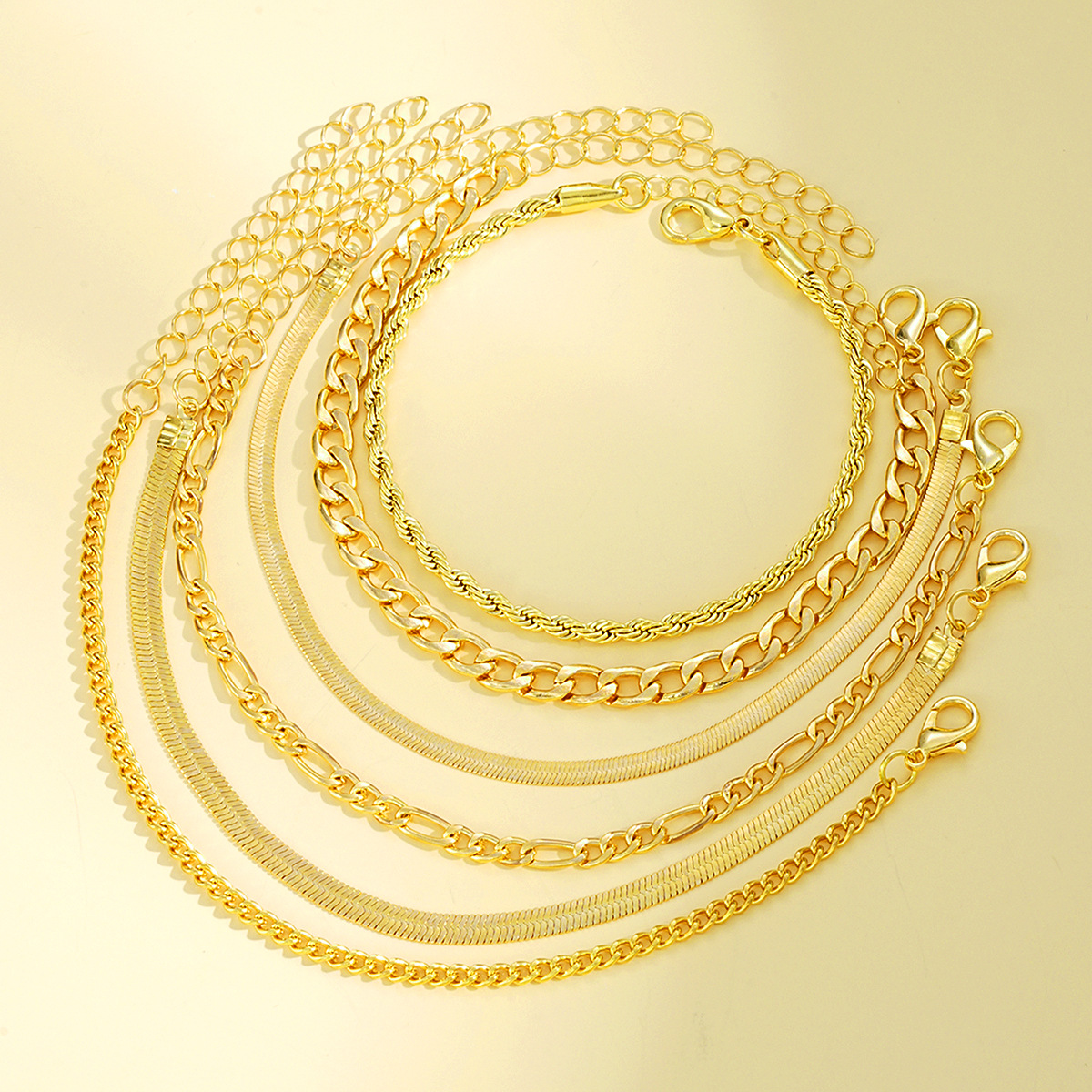 Minimalist Layered Bracelets Stackable Lightweight Jewelry_voghion.com
