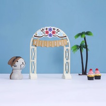 亚马逊zakka欧式杂货花园庭院系列拱门办公室桌面欢迎婚庆小拱门