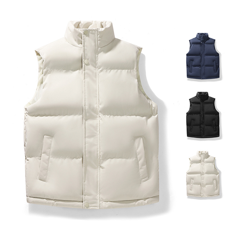 Cross-border autumn and winter men's stylish vest jacket, warm sleeveless sports coat, men's cotton shirt Cross-border autumn and winter men's stylish vest jacket, warm sleeveless sports coat, men's cotton shirt