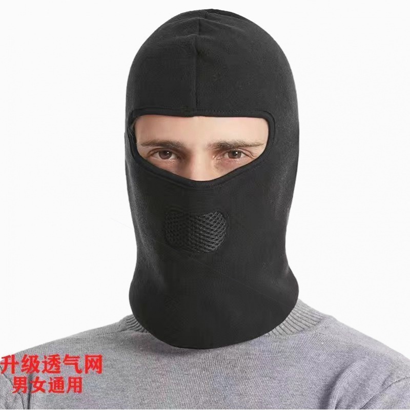 가을 겨울 호흡 메쉬 벨벳 - 블랙