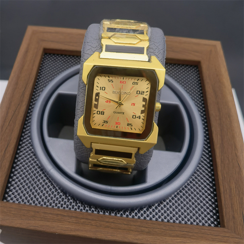 Buccino Men's Classic Square Mechanical Watch Multifunctional_voghion.com