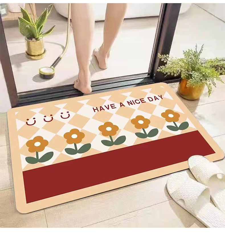 硅藻泥地垫,浴室地垫,吸水地垫,速干垫,进门垫