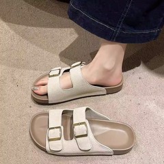 女性の夏のアウターウェア用ビルケンシュトックサンダル 2025 新しいビルケンシュトックビーチスリッパ怠惰な厚底サンダル