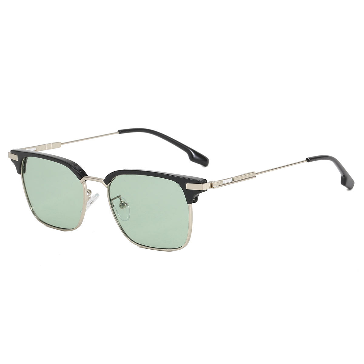 2024 moda gafas de sol cuadradas llanura elegante estilo novio gafas de sol de los hombres de moda personalizada Sven gafas lisas