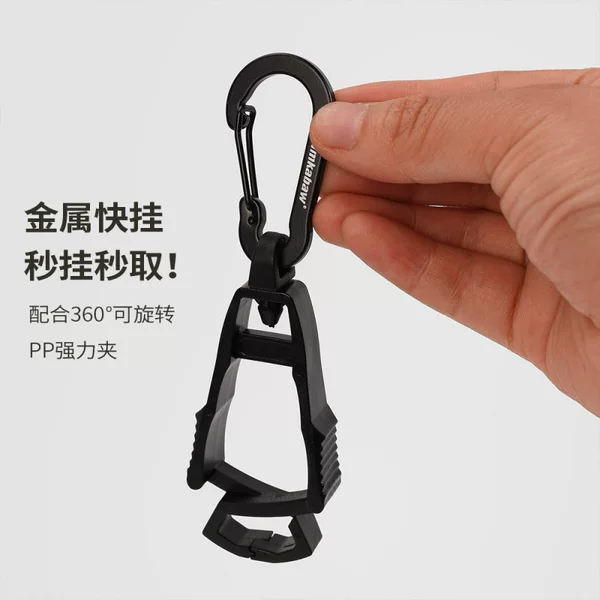 Self-Produced and Sold Outdoor Multifunctional Hanging Buckle Anti-Lost Keychain Colorful Clip Detachable Anti-Lost Buckle