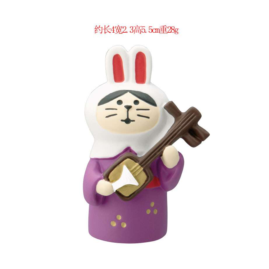 흰 토끼 모자 고양이