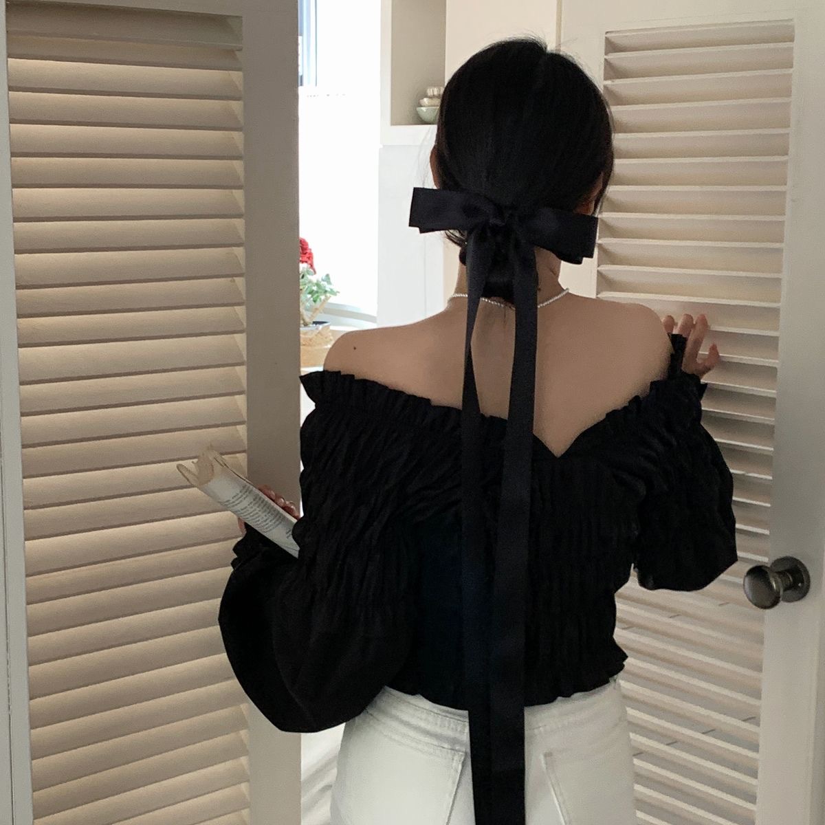 Women's Sweet Bow Knot Satin Hair Clip display picture 9