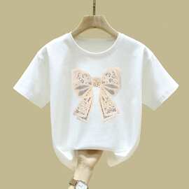 儿童短袖2026新款短袖T恤夏装男女童洋气上衣t恤宝宝薄款打底衫