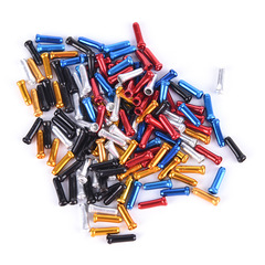 Mountain bike derailleur housing cap, Bicycle aluminum alloy colored brake wire core cap