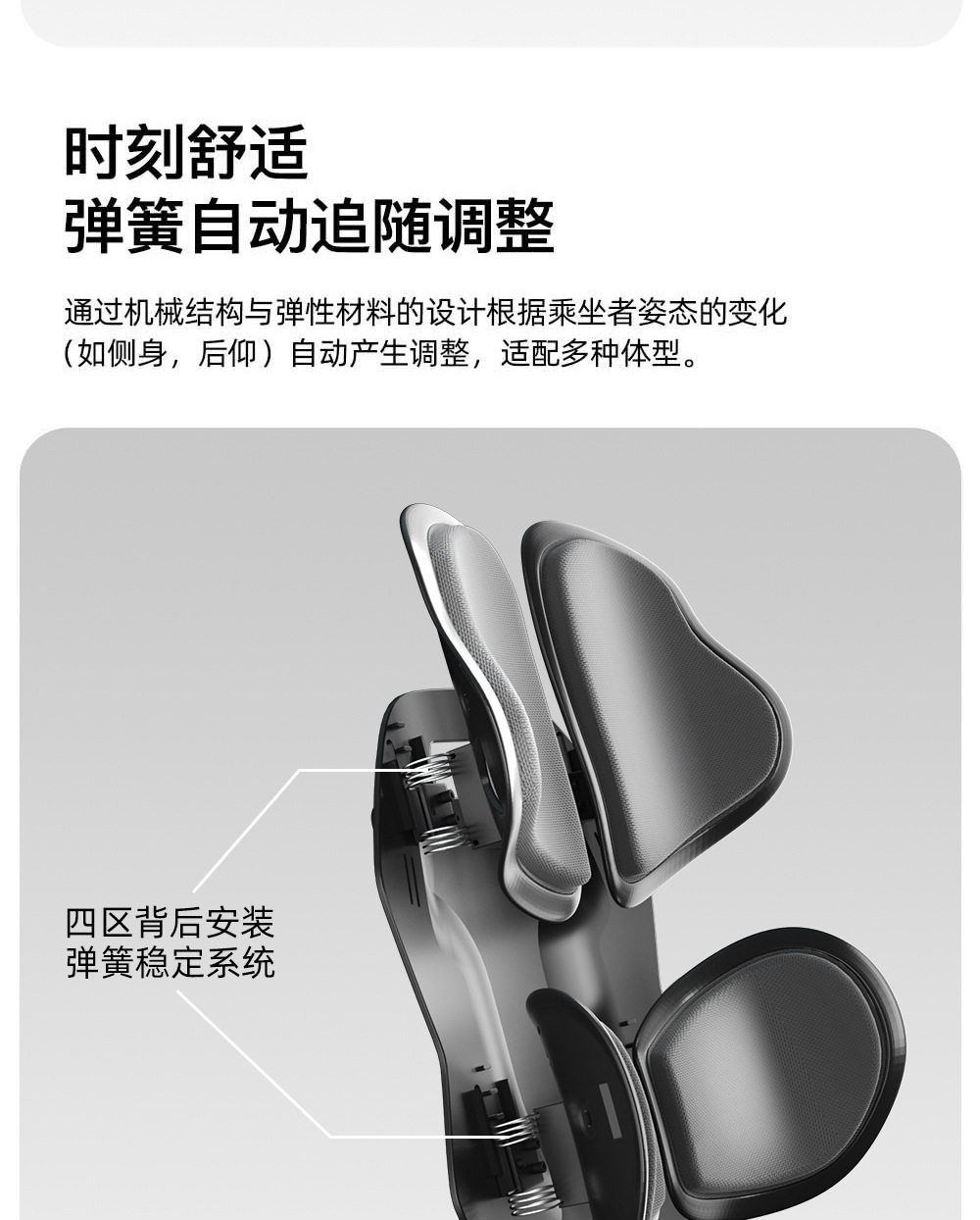 Lumbar Support for Car, Car Backrest, Lumbar Cushion, Office Lumbar Support, Ergonomic Backrest, Adjustable Lumbar Support