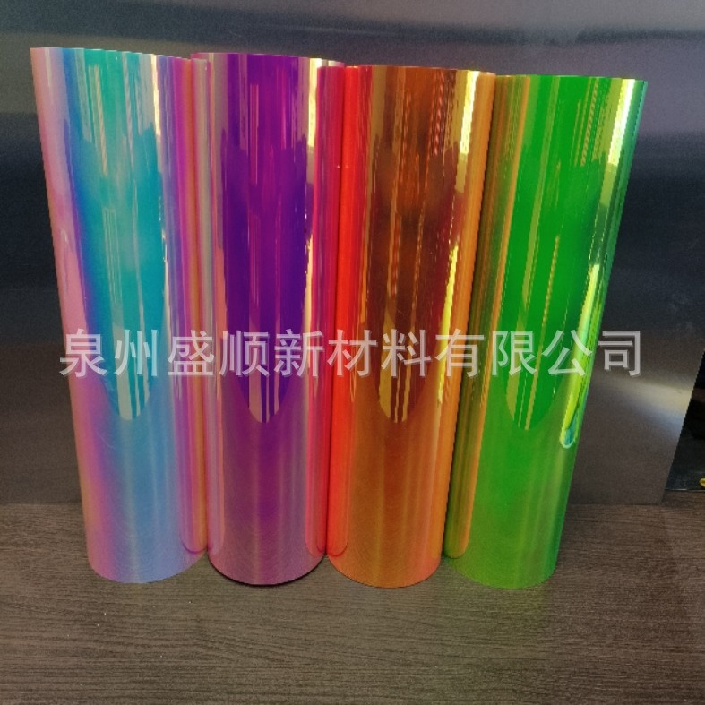 PET炫彩蓄光膜蓝色夜光膜紫色橙色绿色炫彩蓄光膜即时贴-6轮毂贴