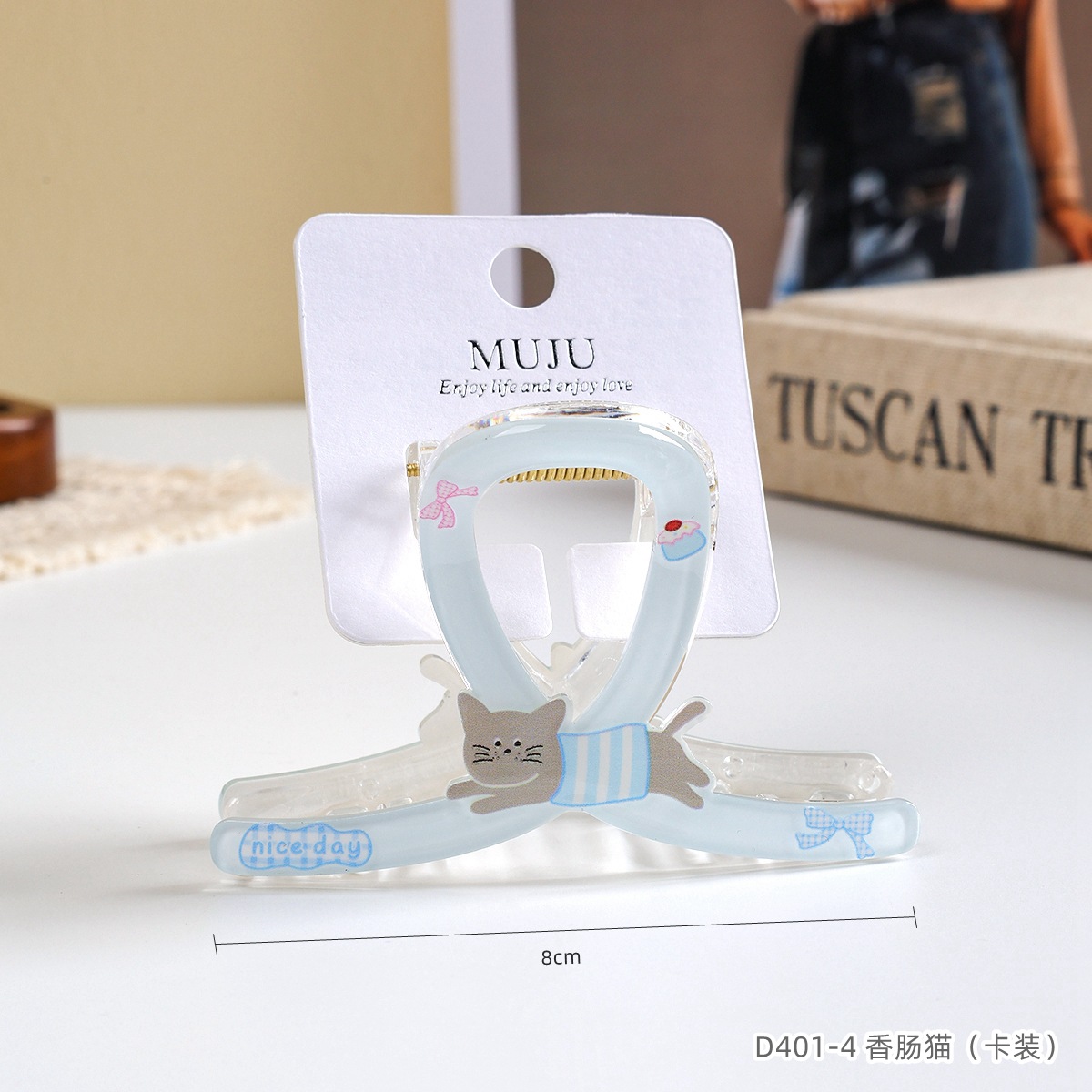 Clip de captura de tarjeta de niña lindo dibujo animado clip de cabello de PVC estudiante detrás de la cabeza tarjeta de cabello de mujer dulce joyería de cabello super clip de cabello image 10