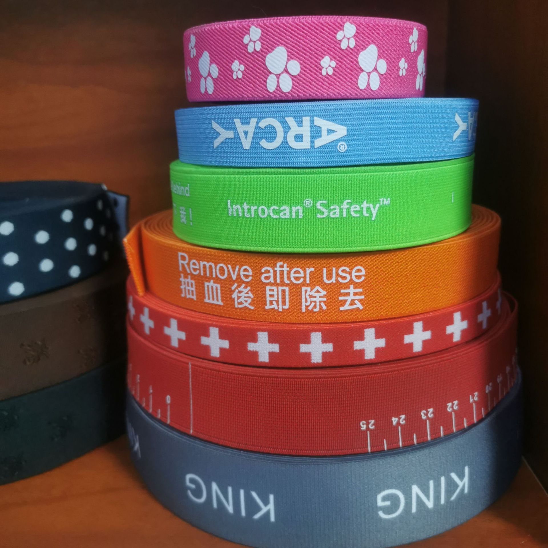 广东深圳 松紧带 圆 扁弹力带 伸缩带 涤沦带 松紧魔术贴(图)