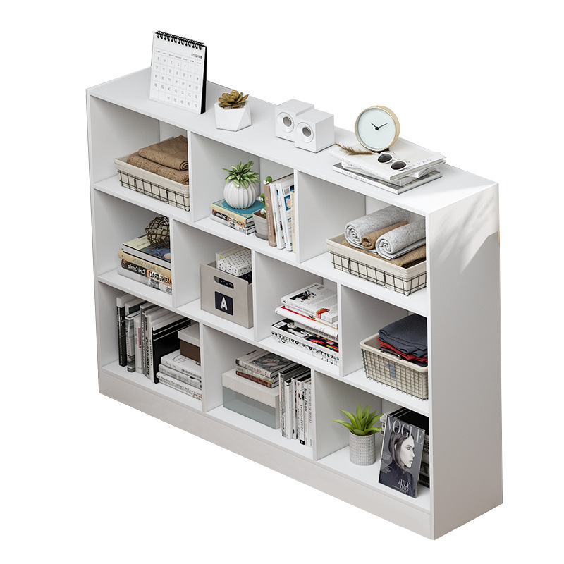 Simple estantería de pared de piso sala de estar de almacenamiento en capas rack de almacenamiento armario simple moderno hogar estantería