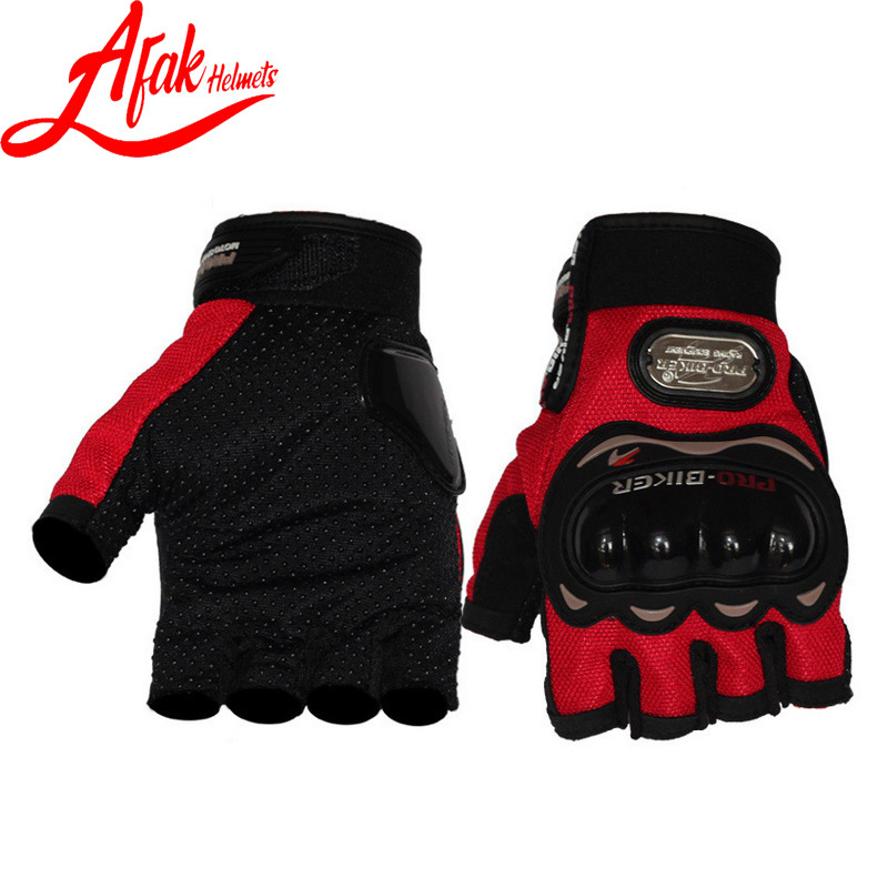 AFAK motocicleta montar fuera de la carretera de carreras al aire libre guantes de medio dedo guantes antideslizantes transpirables