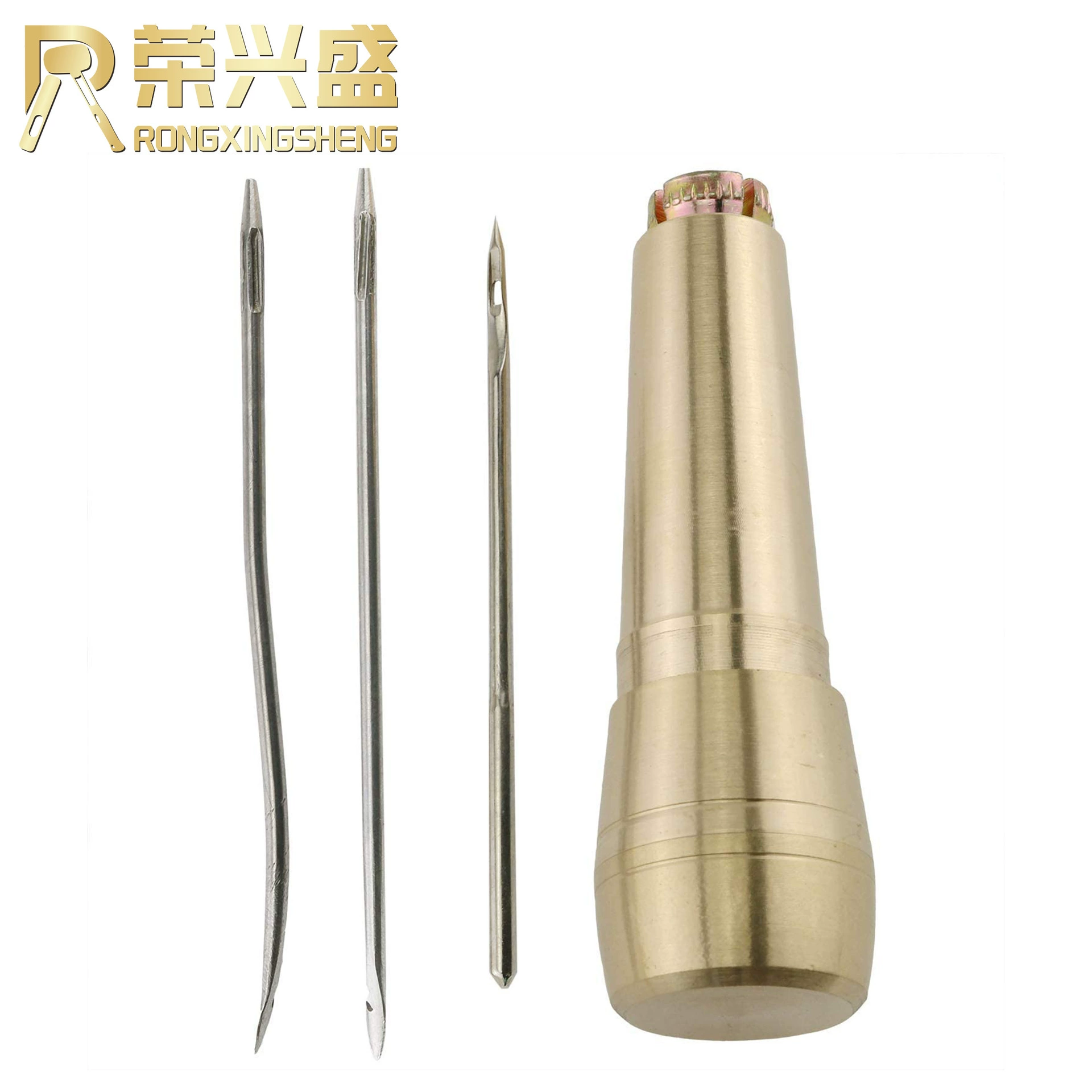Кожа ручной работы DIY инструменты кожаные изделия медная ручка шило медь прямое отверстие конус обувная НИТЬ КОНУС Чистая медь ручка