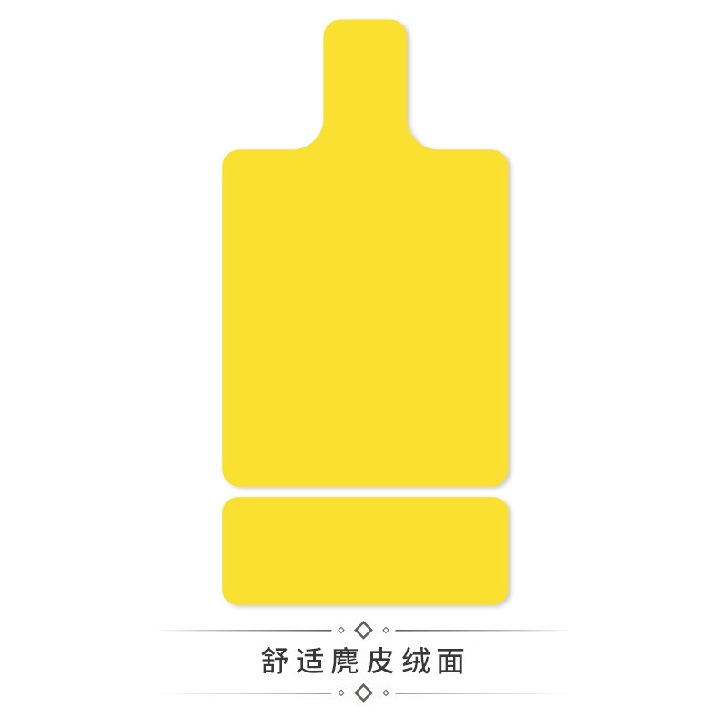 跨境麂皮绒纯色普拉提核心床垫麂皮绒印花橡胶健身防滑吸汗专用垫|undefined