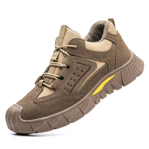 Labor protection shoes, anti-smash and puncture-proof, men's safety shoes, breathable, comfortable, lightweight, wear-resistant, safety protective construction site work shoes