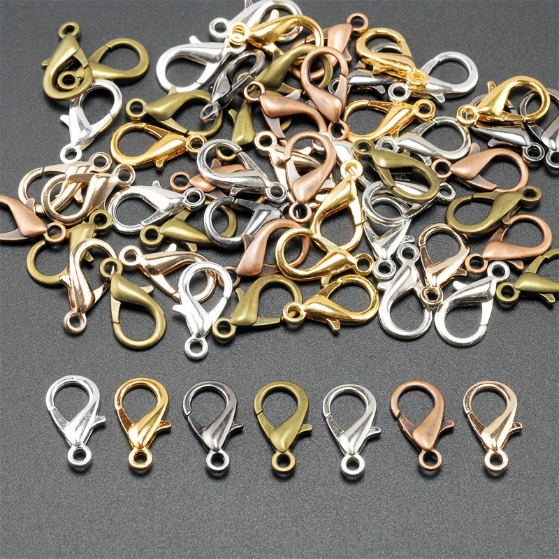 thumbnail image 1 of 120 Pieces/80 Pieces Of Golden Lobster Clasps In sizes跨境, 1 of 4