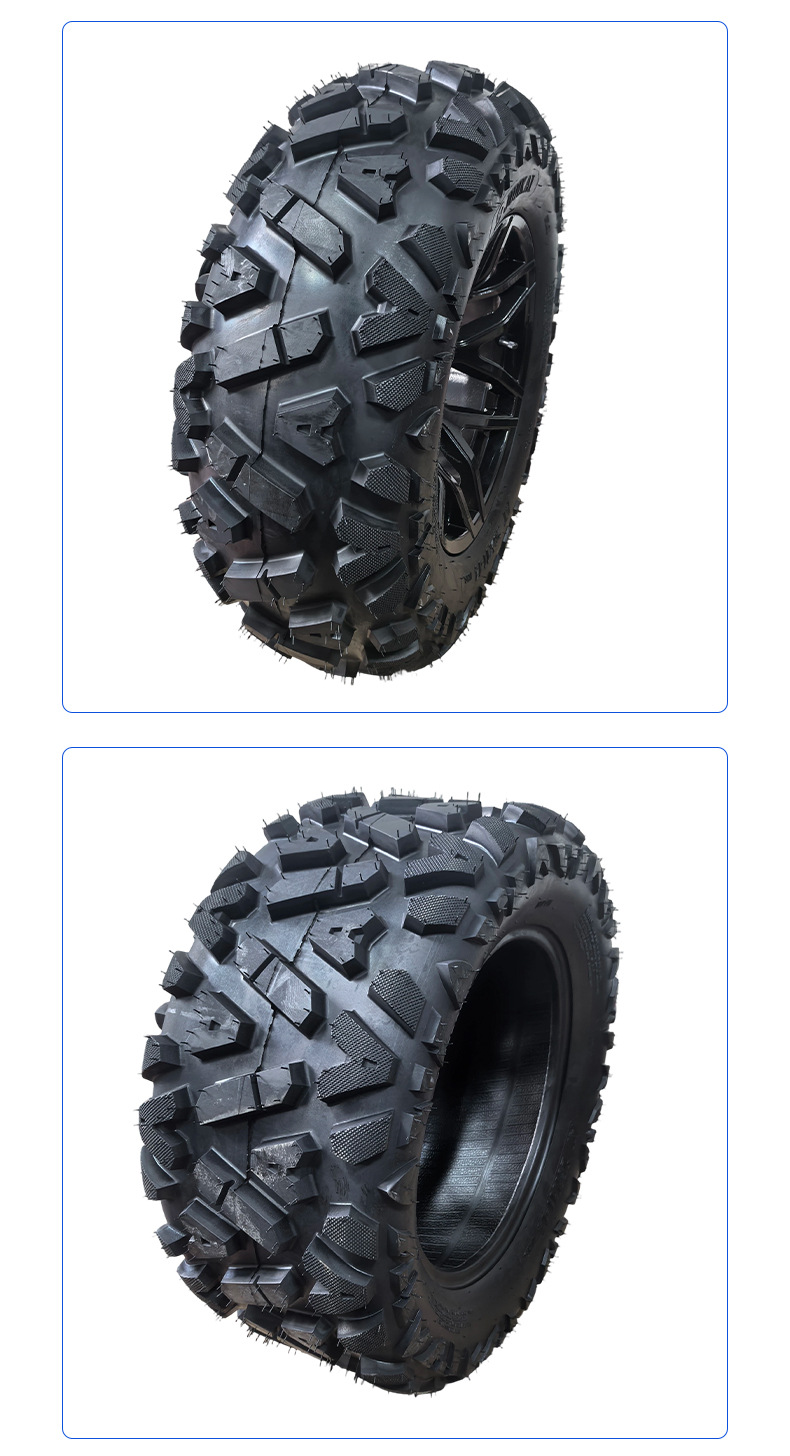 Modified four-wheel go-kart beach car with front 26x9-14 and rear 26x 11-14inch off-road A-flower vacuum tires and rims