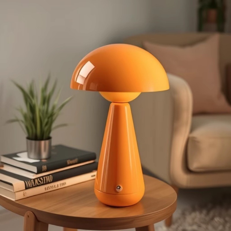 Nuevo hogar bar oficina dormitorio hongo carga USB ambiente inalámbrico luz de noche cama de dormitorio lámpara de mesa