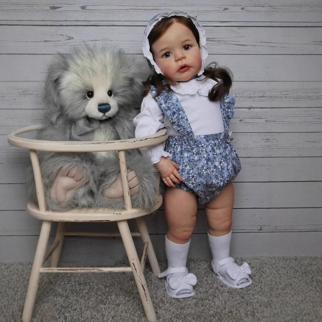 Muñeca realista reborn de 60 cm TODDLER Sandie, pintada a mano con exquisita artesanía, enviada desde almacén en el extranjero.