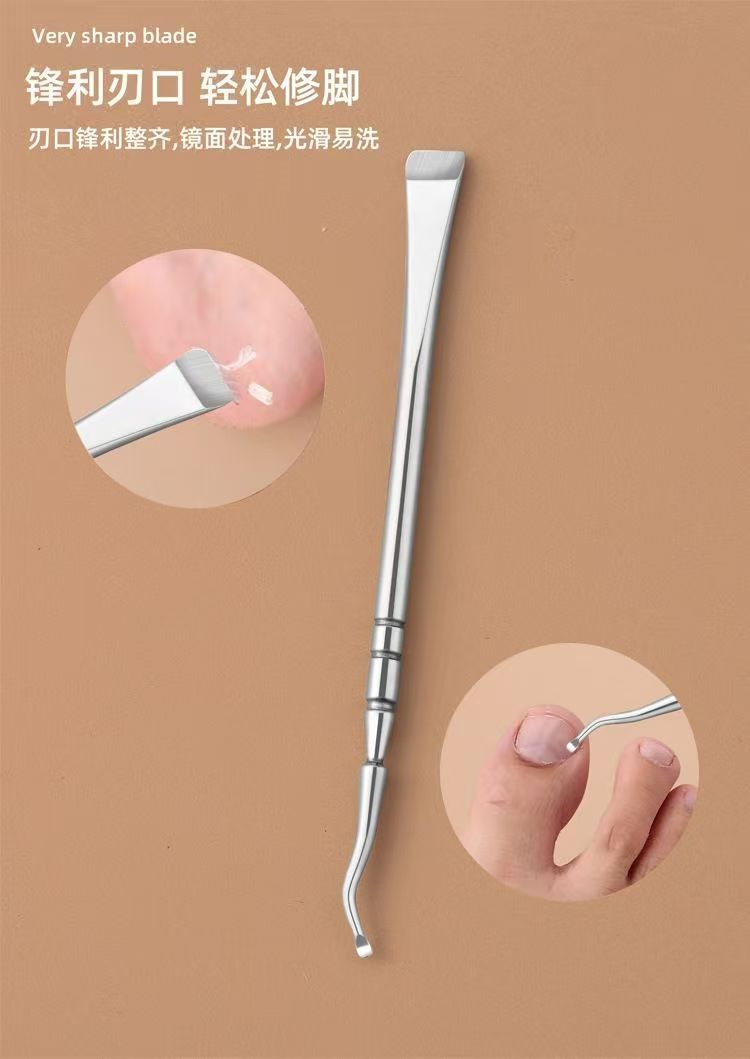 Direkt vom Hersteller professionelles Pedikürmesser Fuß-Schleifgerät zum Entfernen abgestorbener Haut Gabel Hornhaut Pediküre Heimgebrauch Nagelnut-Kratzer Set