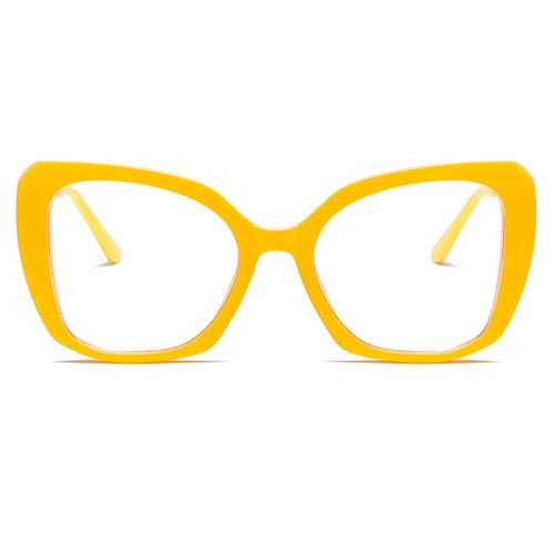  cross-border new anti-blue light flat mirror for women ins internet celebrity same style plain decorative cat eye glasses BL6801