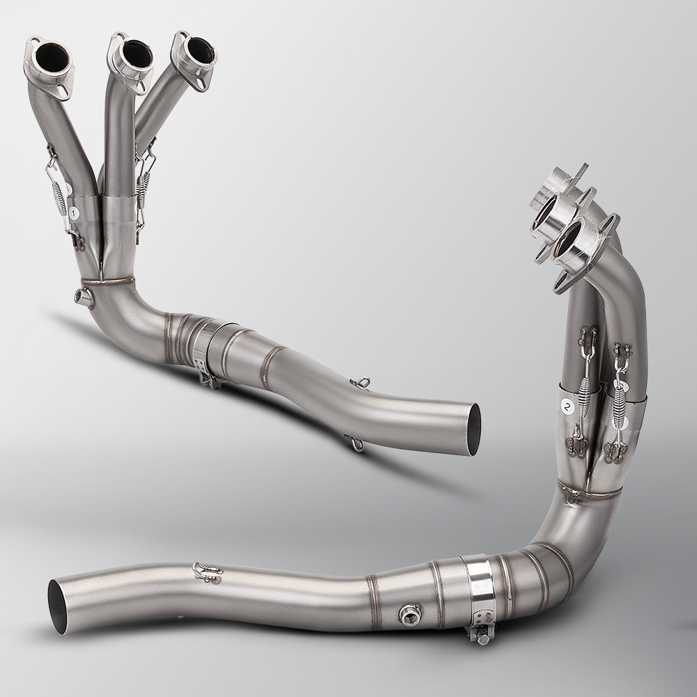 Motorcycle Mt09 Special Front Exhaust Pipe Tail Muffler Set Non-Destructive Installation 2021-2025
