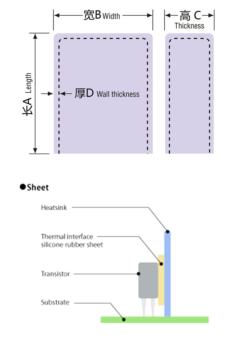 高導熱矽膠帽套TO-3PA絕緣套管10*11硅膠帽TO-220A硅膠套TO-220B
