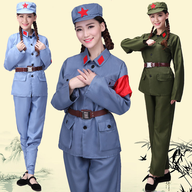 Adult Red Army performance uniform, Eighth Route Army performance red guard, New Fourth Army theater performance uniform, People's Liberation Army anti-war uniform