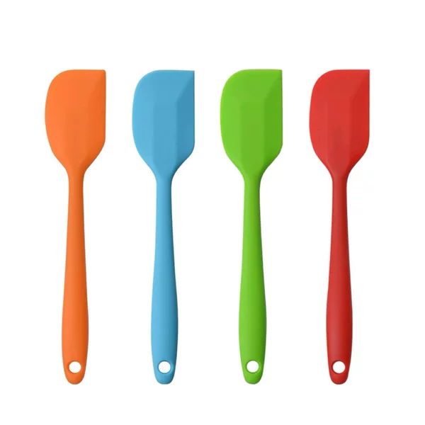 Integrated Silicone Spatula, High Temperature Resistant Large Cake Cream Spatula, Baking Tool Spatula, Rubber Baking Scraper