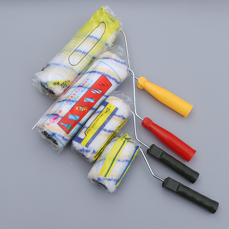 Cepillo de rodillo de lana fina cepillo de rodillo de pintura de látex cepillo de rodillo de pintura cepillo de rodillo de pulgar 4 pulgadas 6 pulgadas 9 pulgadas cepillo de rodillo de hilo de algodón