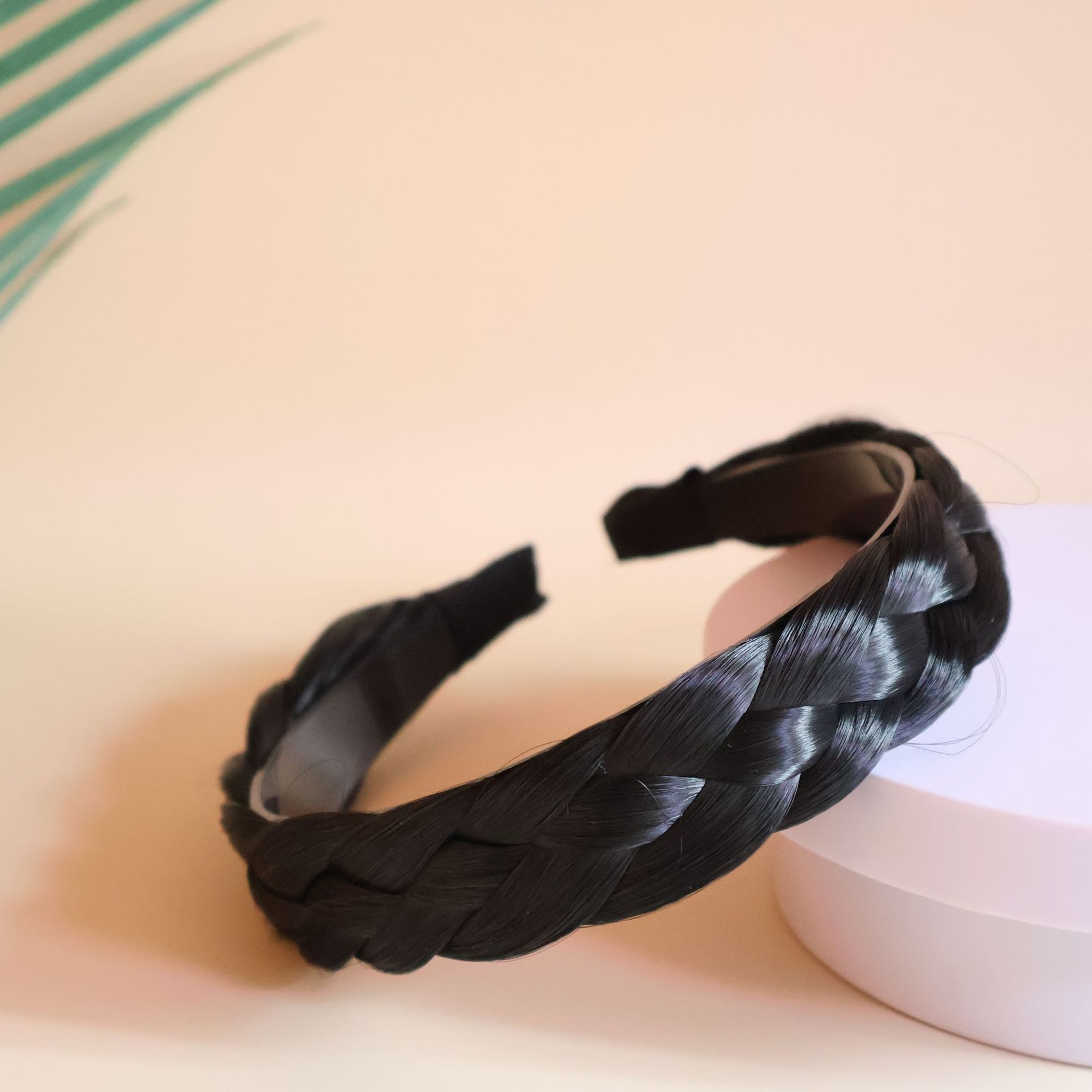 [4가닥 땋기] 내추럴 블랙