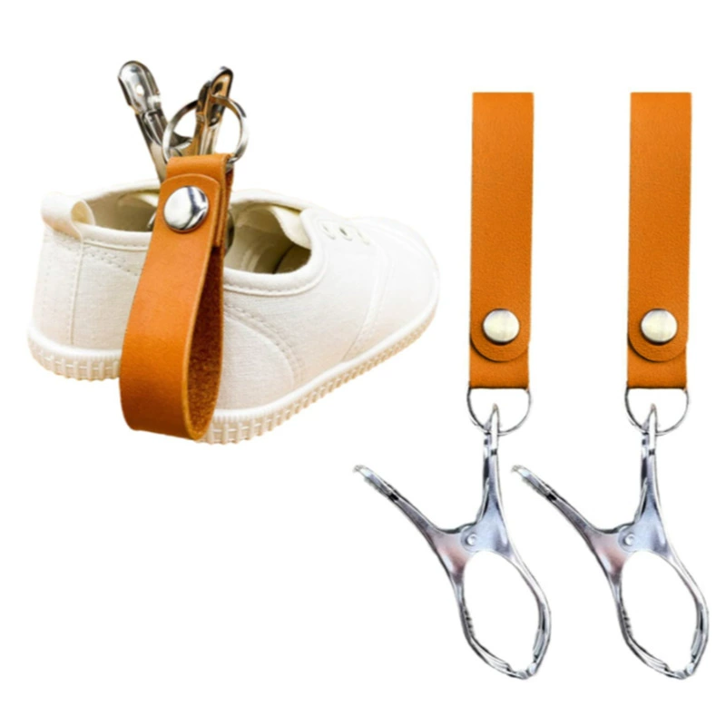 В наличии трансграничная коляска кожаная застежка для хранения обуви детская коляска Многофункциональный подвесной зажим для сумки для матери и младенца