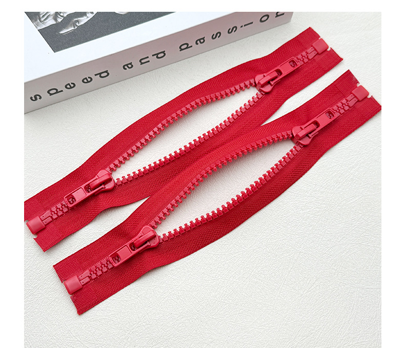 8号树脂双开尾拉链,O型树脂拉链,双头拉链