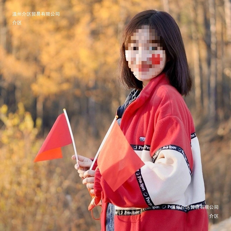 国庆节氛围装饰我爱中国贴纸五角星爱心脸贴手贴手摇红旗助威道具|undefined