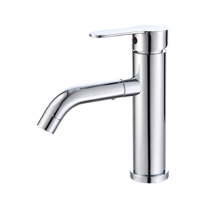 lavabo de acero inoxidable grifo de agua caliente y fría 360 grados boquilla giratoria lavabo de un solo agujero lavabo de plata