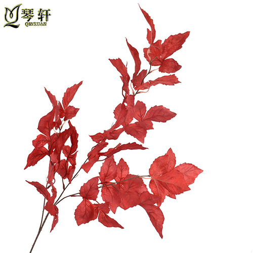Bluebird Leaf Artificial Flower Wedding Decoration Green Plant Fake Flower Wholesale Home Soft Decoration Ceiling Flower Path Guide Leaf Material 