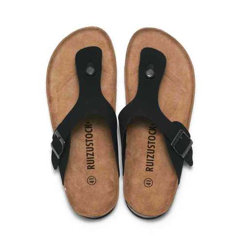 Rui Zuo 2024 New Spring and Summer Men's Cork Slippers Women's Herringbone Sandals Student Beach Shoes Water Pine Flip-Flops Trend
