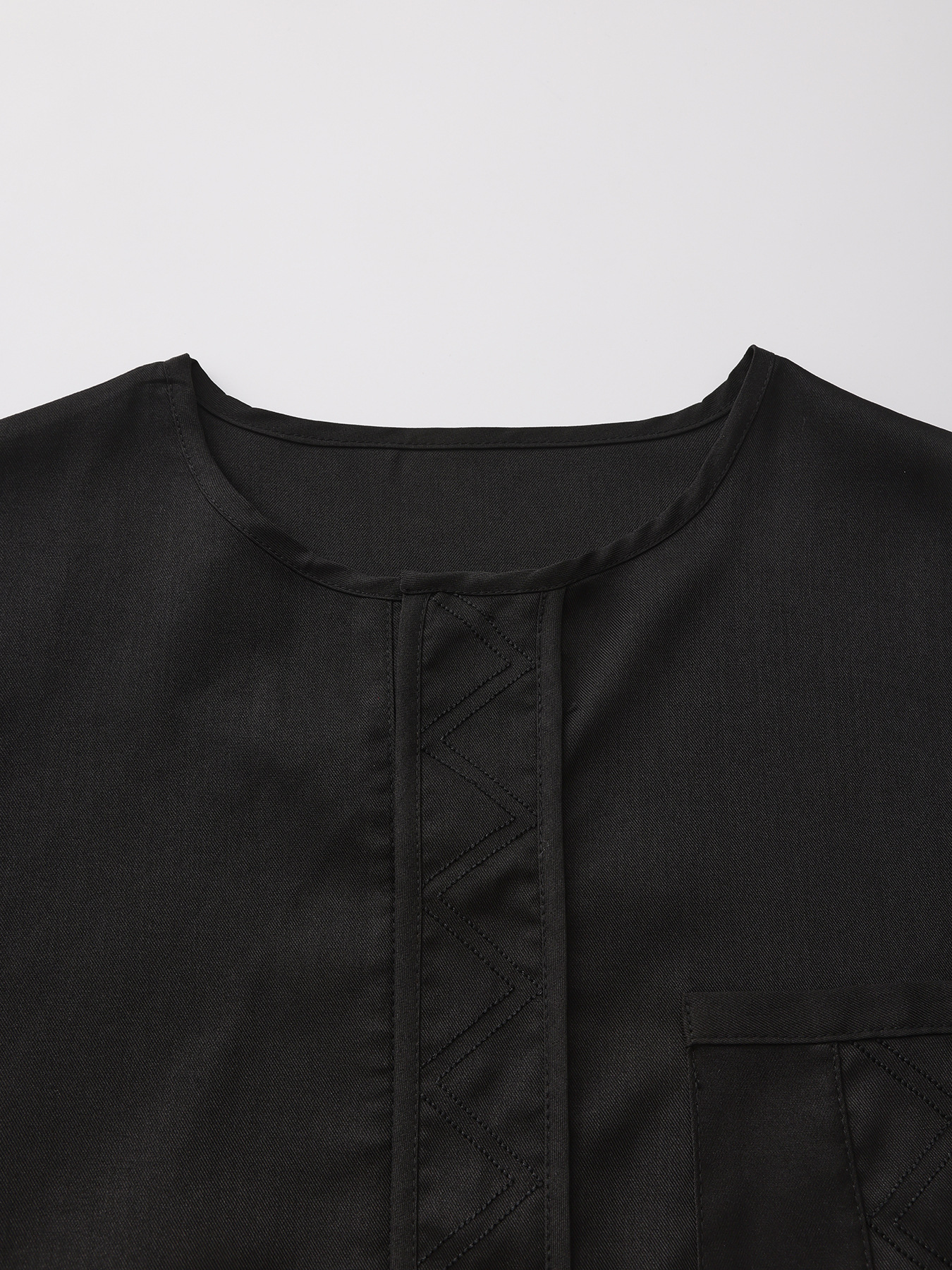 Men's Black Embroidered Thobe Arab Style Islamic Robe For Men_voghion.com