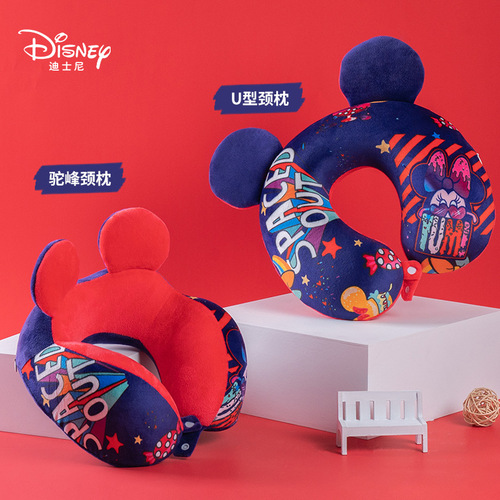 Genuinely authorized Strawberry Bear Mickey Mouse Donald Duck Daisy U-shaped pillow neck pillow nap nap gaming neck