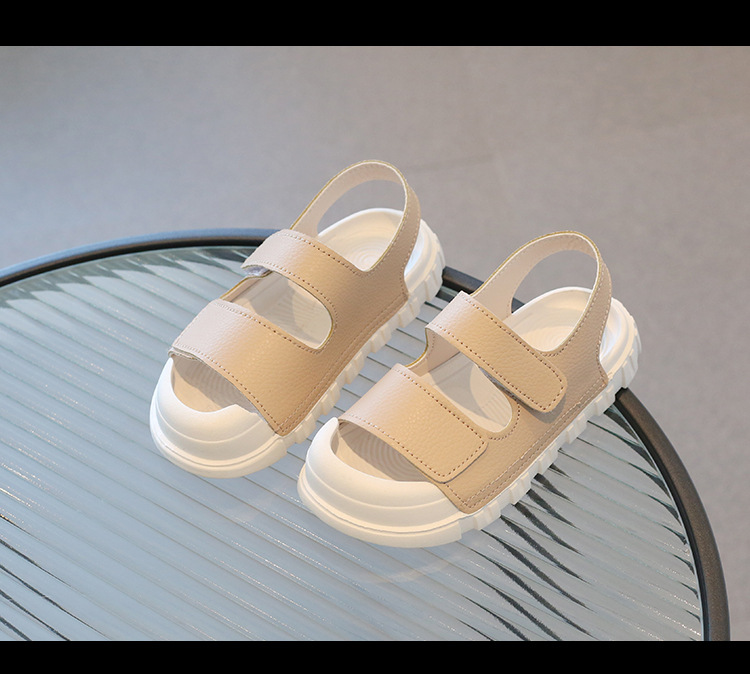 Koreanische Version von Freizeitsandalen mit dicken Sohlen für große Kinder, Jungen und Mädchen, Strandschuhe, Sommerneuheit 2023_voghion.com