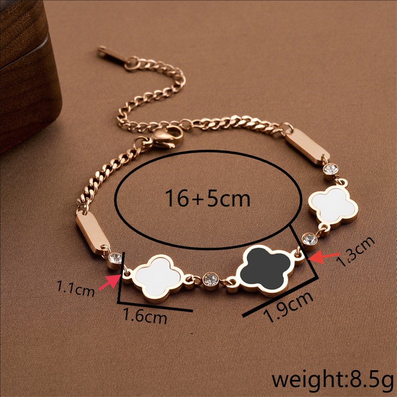 Joyas transfronterizas europeas y americanas Pulsera de acero de titanio de todo fósforo Versión coreana del temperamento bohemio Pulsera de acero de titanio que no se desvanece Joyería femenina
