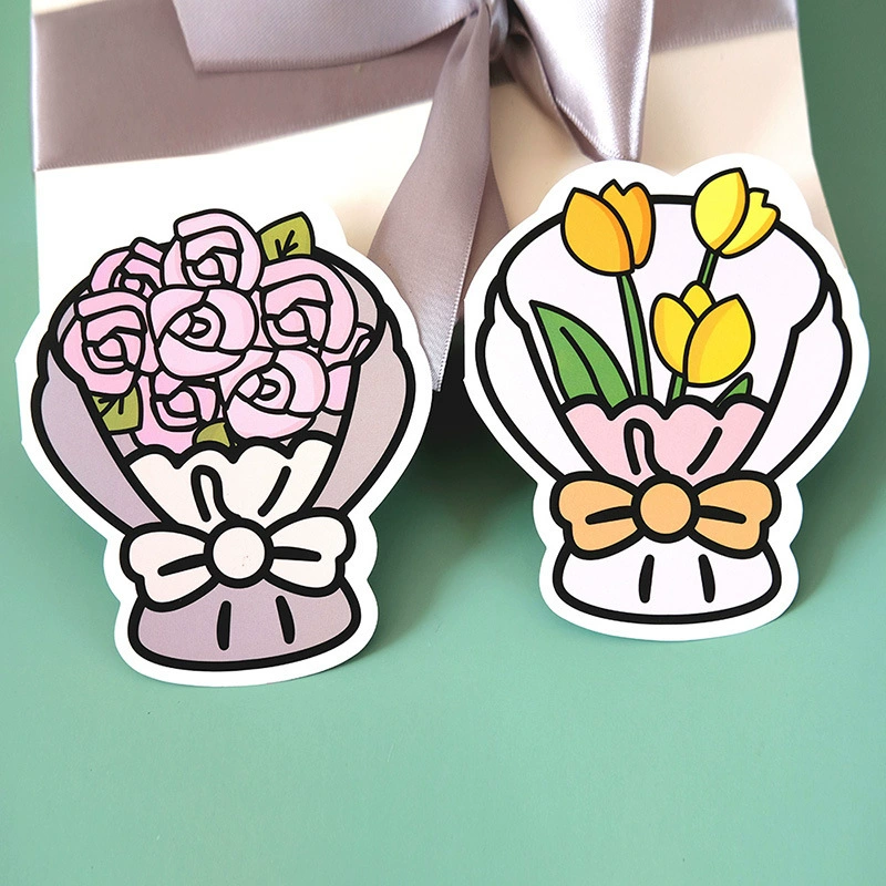 Premium 6 sunflower tulip bouquet greeting card with envelope thank you card graduation season teacher's day greeting card
