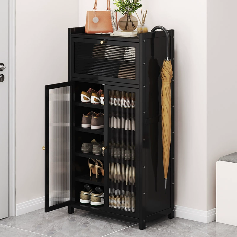 2024 новый обувной шкаф для обуви держатель домашнего дверного проема многослойный простой небольшой узкий шкаф для хранения экономит пространство пылезащитный обувной шкаф