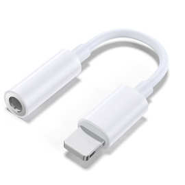 跨境专供适用萍果耳机转接头二合一转接器厂家批发手机音频转接线