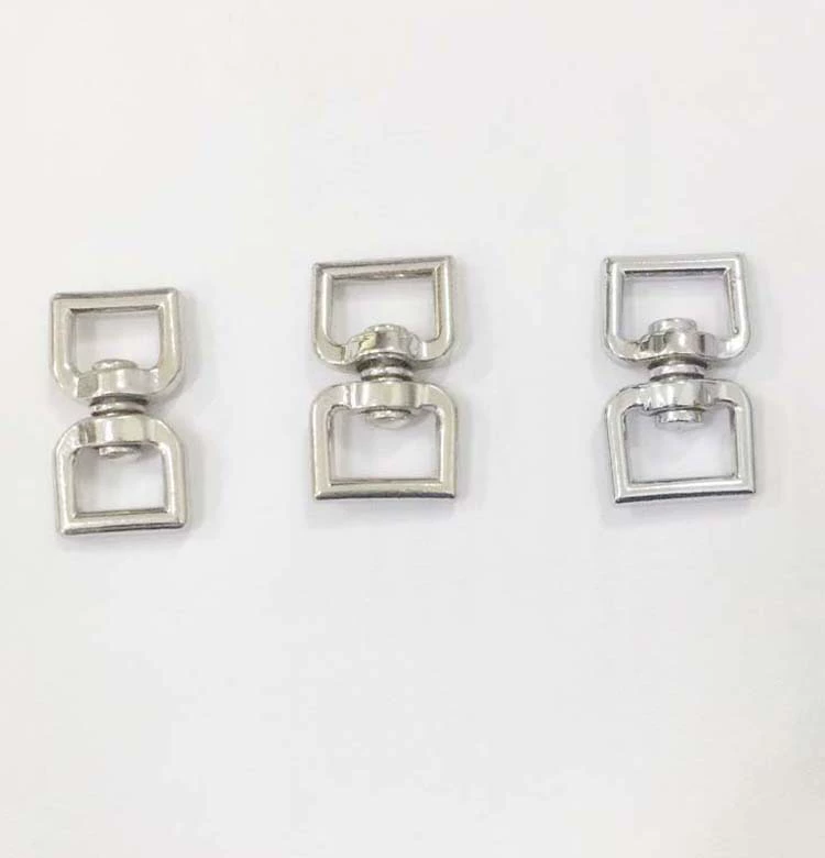 Заводской прямой Вертлюг из цинкового сплава, 8-образное кольцо, вращающийся квадратный вертлюг с кольцом