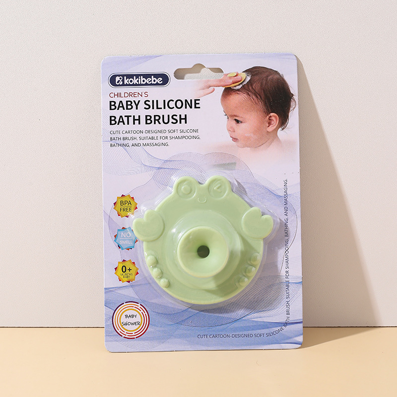 Cepillo de lavado facial de silicona para bebés multiusos Cepillo de champú para bebés Cepillo de baño Cepillo de champú de masaje de baño para niños