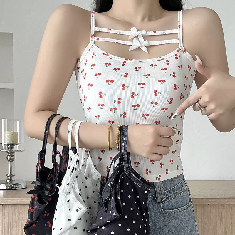 Вишневый горячий жилет девушка летняя короткая пупок сексуальная подтяжка